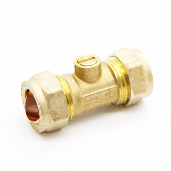 PF2250 Isolating Valve, Ball Type, 15mm CxC, Brass <!DOCTYPE html>
<html>
<head>
<title>Isolating Valve</title>
</head>
<body>
<h1>Isolating Valve - Ball Type, 15mm CxC, Brass</h1>
<h2>Product Overview</h2>
<p>The Isolating Valve is a reliable and sturdy plumbing component designed to control the flow of water or other fluids in a plumbing system. Its ball type construction provides efficient and quick on/off operation, making it ideal for isolating water supply to specific fixtures or appliances.</p>

<h2>Product Features</h2>
<ul>
<li>High-quality brass construction ensures durability and longevity</li>
<li>15mm compression by compression (CxC) connection for easy installation</li>
<li>Ball type design for smooth and reliable on/off operation</li>
<li>Helps in maintaining and repairing plumbing systems</li>
<li>Provides an efficient way to isolate water flow to specific areas</li>
<li>Designed to withstand high-pressure applications</li>
<li>Can be used for domestic and commercial plumbing systems</li>
</ul>
</body>
</html> Isolating Valve, Ball Type, 15mm CxC, Brass