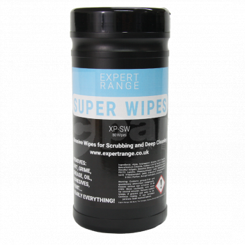 CF1333 Hand Wipes, Expert Range Heavy Duty Super Wipes, (80 Wipes) <!DOCTYPE html>
<html>
<head>
<title>Hand Wipes - Expert Range Heavy Duty Super Wipes (80 Wipes)</title>
</head>
<body>
<h1>Hand Wipes - Expert Range Heavy Duty Super Wipes (80 Wipes)</h1>
<h2>Product Description:</h2>
<p>Introducing the Expert Range Heavy Duty Super Wipes, the ultimate solution for keeping your hands clean and germ-free. With a pack of 80 wipes, you\'ll have an ample supply to last you a long time.</p>

<h2>Product Features:</h2>
<ul>
<li>Heavy duty and extra thick wipes for maximum effectiveness</li>
<li>Kills 99.9% of germs and bacteria</li>
<li>Alcohol-free formula - gentle on the skin</li>
<li>Enriched with moisturizing agents to prevent dryness</li>
<li>Compact and convenient packaging - perfect for on-the-go use</li>
<li>Multi-purpose - suitable for cleaning hands, surfaces, and equipment</li>
<li>Durable and tear-resistant material</li>
</ul>
</body>
</html> Hand wipes, Expert Range, Heavy Duty, Super Wipes, 80 wipes