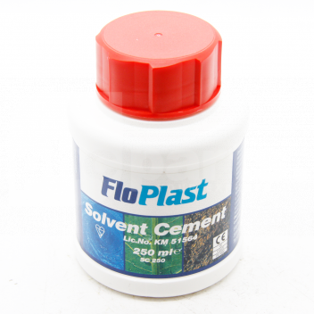 JA5105 Solvent Cement, FloPlast 250ml, BS6209 <!DOCTYPE html>
<html>
<head>
<title>Solvent Cement - FloPlast 250ml BS6209</title>
</head>
<body>
<h1>Solvent Cement - FloPlast 250ml BS6209</h1>
<p>Introducing the FloPlast Solvent Cement, a high-quality adhesive perfect for joining PVC pipes and fittings securely. With its 250ml capacity and adherence to BS6209 standards, this solvent cement ensures a reliable and durable connection for your plumbing projects.</p>

<h2>Product Features:</h2>
<ul>
<li>High-quality adhesive for PVC pipes and fittings</li>
<li>250ml capacity</li>
<li>Complies with BS6209 standards</li>
<li>Provides a secure and durable connection</li>
<li>Suitable for plumbing projects</li>
</ul>

<p>Get the FloPlast Solvent Cement 250ml today and experience the convenience and effectiveness of a reliable adhesive solution.</p>
</body>
</html> Solvent Cement, FloPlast 250ml, BS6209