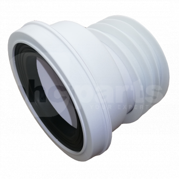 PPV3205 WC Pan Connector, 20mm Offset, 4in/110mm, 90-107mm Inlet  