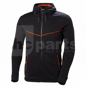 HH3153 Helly Hansen Chelsea Evolution Hoodie, Black, XL <h3>Helly Hansen Chelsea Evolution Hoodie, Black, XL</h3><p>The Chelsea Evolution collection puts emphasis on style, comfort and utility. It provides exceptional functionality whilst supporting a variety of working conditions, making it an excellent choice for the modern tradesmen.</p><p>Sharp and comfortable at the same time. The Chelsea Evo hood delivers both, boasting an aggressive cut line for a sharper look but also featuring a contrasting colour mesh lined hood, hand pockets and contrasting piping to match perfectly with the extensive and stylish design the Chelsea Evolution range. </p><p></p><p><strong>Main Features:</strong></p><ul><li>Fitted cut for a sharper appearance.</li> 
<li> Matches perfectly with the rest of the Chelsea Evo range.</li> 
<li>3D mesh fabric in an adjustable hood with drawcord.</li> 
<li>Zip fastened hand pockets.</li> 
<li>Elastic wrist cuffs.</li> 
<li>Adjustable hem with elastic drawcord.</li> 
<li>Contrasted Orange piping.</li> 
<li>Subtle HH branding.</li> </ul><p>Colour: <strong>Black</strong></p><p>Founded in Norway in 1877, Helly Hansen continues to develop professional-grade apparel that helps people stay and feel alive. Through insights drawn from living and working in the world’s harshest environments, the company has developed a long list of first-to-market innovations, including the first supple waterproof fabrics more than 140 years ago. </p><p>All of this has lead to the creation of exceptional quality and high-performance working clothes, from oceans to mountains, Helly Hansen workwear is designed to withstand extreme environments and is the favourite clothing choice for a range of professional industries across the globe.</p> Helly Hansen hoodie, Chelsea Evolution, Black, XL size, Men\'s outerwear