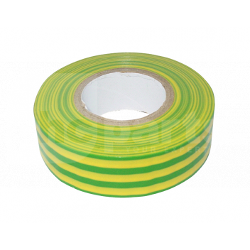 ED6076 Insulation Tape, Green/Yellow PVC, 19mm x 20m Roll <!DOCTYPE html>
<html>
<head>
<title>Insulation Tape - Product Description</title>
</head>
<body>

<h1>Insulation Tape</h1>

<h2>Product Features:</h2>
<ul>
<li>Color: Green/Yellow</li>
<li>Material: PVC</li>
<li>Width: 19mm</li>
<li>Length: 20m</li>
<li>Durable and long-lasting</li>
<li>Provides electrical insulation</li>
<li>Easy to use and apply</li>
<li>Excellent resistance to moisture and weathering</li>
<li>Flexible and stretchable</li>
<li>Creates a secure and tight seal</li>
</ul>

</body>
</html> Insulation Tape, Green, Yellow, PVC, 19mm, 20m Roll