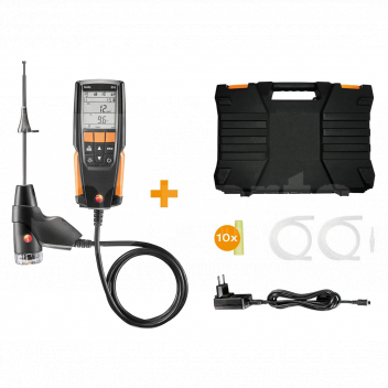 TJ1400 Testo 310 Flue Gas Analyser Kit c/w Probe & Case <ul>
	<li>
	<p>Direct O2, CO, flue gas and ambient temperature measurements</p>
	</li>
	<li>
	<p>Integrated measurement menu for flue gas, draft, CO ambient air and pressure</p>
	</li>
	<li>
	<p>Quick sensor zero in only 30 seconds</p>
	</li>
	<li>
	<p>Large, backlit digital display, rechargeable lithium battery with up to 10 hours life</p>
	</li>
</ul>

<p>Being a systems mechanic you know only too well how tough things can get when you&rsquo