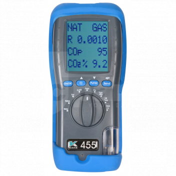 TJ1524 NOW TJ1664 - Kane 455 Combustion Analyser Pro Kit, Printer, Pipe Probe <!DOCTYPE html>
<html lang=\"en\">
<head>
<meta charset=\"UTF-8\">
<title>Product Description: NOW TJ1664 - Kane 455 Combustion Analyser Pro Kit</title>
</head>
<body>
<h1>NOW TJ1664 - Kane 455 Combustion Analyser Pro Kit</h1>
<p>The Kane 455 Combustion Analyser Pro Kit is an essential tool for professional heating engineers to install, maintain, and service residential or commercial boilers. This kit is integrated with a high-quality printer and comes with a pipe probe for efficient data logging and analysis.</p>

<ul>
<li>Integrated printer for instant reporting</li>
<li>Pipe probe included for accurate temperature and pressure measurement</li>
<li>Measures O2, CO, and CO2 for comprehensive analysis</li>
<li>Calculates CO/CO2 ratio, excess air, and efficiency for boilers</li>
<li>Large, easy-to-read backlit display</li>
<li>Long-lasting rechargeable battery</li>
<li>Supplied in a robust carry case for protection and portability</li>
<li>Infrared output to optional printer for documentation</li>
<li>Comes with calibration certificate for quality assurance</li>
</ul>
</body>
</html> 