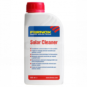 FC1130 Fernox Solar C Universal Cleaner for Solar Systems, 500ml <!DOCTYPE html>
<html>
<head>
<title>Fernox Solar C Universal Cleaner</title>
</head>
<body>
<h1>Fernox Solar C Universal Cleaner for Solar Systems, 500ml</h1>

<p>Introducing the Fernox Solar C Universal Cleaner, a powerful cleaning solution specifically designed for solar systems. With its 500ml capacity, this cleaner offers a convenient and effective way to maintain the performance and longevity of your solar system.</p>

<h2>Product Features:</h2>
<ul>
<li>Universally compatible - suitable for all types of solar systems</li>
<li>500ml capacity - provides ample cleaning solution for multiple uses</li>
<li>Effective cleaning - removes dirt, debris, and contaminants from solar panels and pipes</li>
<li>Improves efficiency - helps to maximize solar system performance</li>
<li>Easy to use - simply apply and rinse with water</li>
<li>Safe formulation - non-toxic and environmentally friendly</li>
<li>Professional-grade quality - trusted and used by solar system installers</li>
</ul>

<p>Invest in the Fernox Solar C Universal Cleaner today and ensure the optimal performance and efficiency of your solar system for years to come!</p>

</body>
</html> POA, Fernox Solar C Universal Cleaner, Solar Systems, 500ml