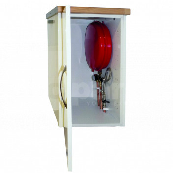 EV0164 Compact Expansion Vessel (Round) & Sealed System Kit, 8Ltr <p>The Robokit Compact vessel kit offers a smart solution for the installation of new and replacement boiler expansion vessels.</p>

<p>Thanks to its slim profile design, the vessel can be easily installed into a kitchen cupboard, airing cupboard or in other small spaces elsewhere in the property.</p>

<p>The kit consists of the following:-</p>

<p>1x&nbsp
