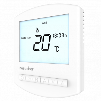 TN1432 Room Thermostat, Programmable, 230v, Heatmiser Slimline <!DOCTYPE html>
<html lang=\"en\">
<head>
<meta charset=\"UTF-8\">
<title>Product Description</title>
</head>
<body>
<h1>Heatmiser Slimline Programmable Room Thermostat</h1>
<p>Experience ultimate climate control with the Heatmiser Slimline, a programmable room thermostat designed to provide you with efficient heating management.</p>
<ul>
<li>Programmable control for heating systems</li>
<li>Supply voltage of 230V for powerful performance</li>
<li>Slimline design for a sleek, modern look</li>
<li>4 Comfort levels per day for flexible scheduling</li>
<li>Optimum Start feature to save energy and reduce heating costs</li>
<li>Easy to use interface with a large, clear backlit LCD display</li>
<li>Self-learning predictive temperature control for enhanced comfort</li>
<li>Holiday mode to maintain the temperature at a fixed level during vacations</li>
<li>Compatible with the Heatmiser SmartStat App for remote control</li>
<li>Temperature hold facility to temporarily maintain a specific temperature</li>
</ul>
</body>
</html> 