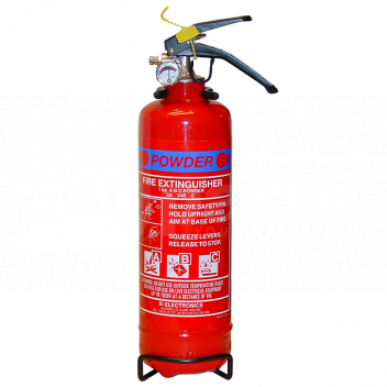 ST1055 Fire Extinguisher, Powder 1Kg <!DOCTYPE html>
<html>
<head>
<title>Fire Extinguisher, Powder 1Kg Product Description</title>
</head>
<body>

<article>
<h1>1Kg Powder Fire Extinguisher</h1>
<p>Ensure safety in your home, office, or workshop with our high-quality 1Kg Powder Fire Extinguisher. Designed for tackling small fires efficiently, this extinguisher is a must-have safety device for emergency fire protection.</p>

<ul>
<li>Type: Dry Powder</li>
<li>Weight: 1 Kilogram</li>
<li>Rating: 5A 34B C</li>
<li>Suitable for Class A, B, and C fires</li>
<li>Easy-to-read pressure gauge</li>
<li>Includes mounting bracket for easy installation</li>
<li>Compact and lightweight design</li>
<li>Comes with a safety pin to prevent accidental discharge</li>
<li>Conforms to BS EN3 standards</li>
</ul>

</article>

</body>
</html> 