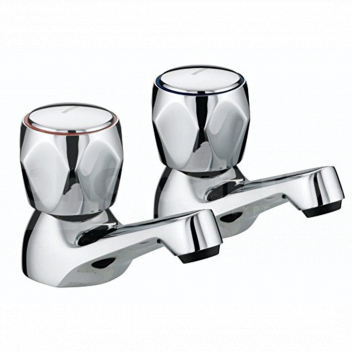 PL6110 Bath Taps (Pair), Bristan Club <!DOCTYPE html>
<html lang=\"en\">
<head>
<meta charset=\"UTF-8\">
<meta name=\"viewport\" content=\"width=device-width, initial-scale=1.0\">
<title>Bristan Club Bath Taps Product Description</title>
</head>
<body>
<div class=\"product-description\">
<h1>Bristan Club Bath Taps (Pair)</h1>
<p>Upgrade your bathroom with the stylish and functional Bristan Club Bath Taps. Designed to offer both durability and elegance, these taps are perfect for a modern bath setup.</p>
<ul>
<li>Easy to use ¼ turn handles for quick operation</li>
<li>Chrome-plated finish for a sleek and modern look</li>
<li>Constructed with brass internals for longevity</li>
<li>Standard 180mm leg centers for compatibility with most baths</li>
<li>Minimum working pressure of 0.2 bar, suitable for all plumbing systems</li>
<li>Washer type valve for controlling water flow</li>
<li>Comes with a 5-year guarantee from Bristan</li>
</ul>
</div>
</body>
</html> 