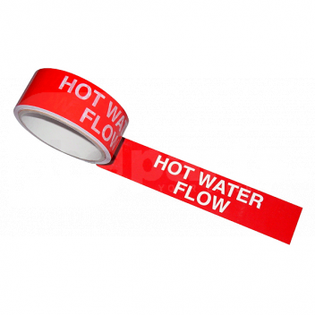 JA6086 Tape, Red, Marked \'Hot Water Flow\' 38mm x 33m Roll <!DOCTYPE html>
<html>
<head>
<title>Tape Description</title>
</head>
<body>

<h2>Tape - Red, Marked \'Hot Water Flow\' 38mm x 33m Roll</h2>

<ul>
<li>Color: Red</li>
<li>Marked with \'Hot Water Flow\' text</li>
<li>Dimensions: 38mm x 33m</li>
</ul>

<p>Introducing our high-quality tape in an attractive red color! This tape is perfect for indicating the flow of hot water in various applications. Each roll is marked with \'Hot Water Flow\' text to ensure easy identification and proper usage.</p>

<p>With a width of 38mm and a length of 33m, this tape provides ample coverage for your needs. Its durable construction ensures reliable adhesion and long-lasting performance.</p>

<p>Add a touch of professionalism and efficiency to your hot water systems with our reliable and easily recognizable tape. Order yours today!</p>

</body>
</html> Tape, Red, Marked, Hot Water Flow, 38mm x 33m, Roll