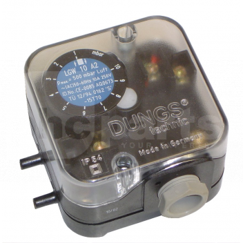 DU0070 Differential Pressure Switch, Dungs LGW10A2 (1-10 mbar) <!DOCTYPE html>
<html>
<head>
<title>Differential Pressure Switch - Dungs LGW10A2 (1-10 mbar)</title>
</head>
<body>
<h1>Differential Pressure Switch - Dungs LGW10A2 (1-10 mbar)</h1>
<p>The Dungs LGW10A2 Differential Pressure Switch is a reliable and durable component designed for measuring and controlling differential pressures in various applications. With a pressure range of 1-10 mbar, it offers precise and accurate readings to ensure optimal performance.</p>

<h2>Product Features:</h2>
<ul>
<li>Precise and accurate measurement of differential pressures</li>
<li>Pressure range: 1-10 mbar</li>
<li>Durable and reliable construction for long-lasting performance</li>
<li>Easy installation and setup</li>
<li>Adjustable switch point for customizable control</li>
<li>Compact and space-saving design</li>
<li>Compatible with various gases and liquids</li>
<li>Wide range of applications including HVAC systems, industrial processes, and more</li>
<li>Compliant with industry standards for safety and performance</li>
</ul>

</body>
</html> Differential Pressure Switch, Dungs LGW10A2, 1-10 mbar