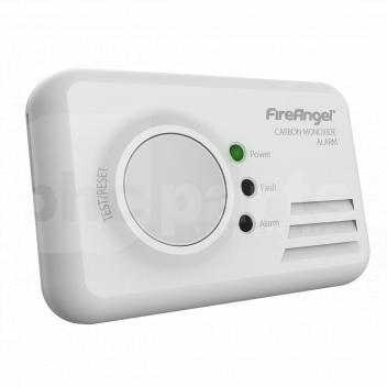 TJ2202 NOW TJ2200 - Carbon Monoxide Alarm, FireAngel CO-9XT, 10 Year <p><strong>The FireAngel CO-9XT-10 is a high quality, battery operated carbon monoxide alarm which features a long-life 10 year guarantee.</strong></p>

<p>Ideal for domestic properties, caravans, holiday homes and boats, the CO9 features a loud 85 decibel alarm and three colour LEDs to indicate the presences of carbon monoxide.</p>

<p>The alarm can be quickly and easily installed on a wall, ceiling using the innovative Fast-Fit single pin fixing bracket, which is supplied with the alarm. &nbsp