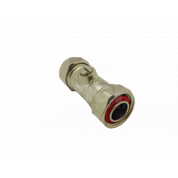 PF2280 Isolating Service Valve, 15mm x 1/2in Comp x Straight Swivel <!DOCTYPE html>
<html>
<head>
<title>Product Description</title>
</head>
<body>
<h1>Isolating Service Valve</h1>
<h2>15mm x 1/2in Comp x Straight Swivel</h2>

<h3>Product Features:</h3>
<ul>
<li>Isolating service valve with 15mm x 1/2in compression and straight swivel</li>
<li>Designed for easy and efficient control of water flow</li>
<li>Ensures reliable shut-off and isolation of water supply</li>
<li>Compact and durable construction for long-lasting performance</li>
<li>Easy installation with standard plumbing tools</li>
<li>Ideal for use in plumbing systems, heating systems, and more</li>
<li>Allows for convenient maintenance and repair of connected fixtures</li>
<li>Provides flexibility in connecting pipes and fittings of different sizes</li>
<li>Swivel design enables smooth rotation and positioning for tight spaces</li>
<li>Professional-grade quality for both residential and commercial applications</li>
</ul>
</body>
</html> Isolating Service Valve, 15mm, 1/2in, Comp, Straight Swivel