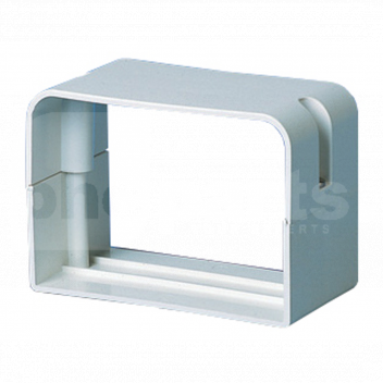 FX9312 Economy Trunking Connection Piece, 70mm, White <!DOCTYPE html>
<html>
<head>
<title>Product Description</title>
</head>
<body>

<h1>Economy Trunking Connection Piece, 70mm, White</h1>

<h2>Product Features:</h2>
<ul>
<li>Compatible with 70mm trunking systems</li>
<li>Color: White</li>
<li>Economical and cost-effective solution for cable management</li>
<li>Easy to install and connect trunking sections securely</li>
<li>Manufactured with durable materials for long-lasting performance</li>
<li>Provides a neat and organized appearance to cable installations</li>
<li>Perfect for residential or commercial use</li>
<li>Dimensions: 70mm (diameter)</li>
</ul>

</body>
</html> Economy Trunking Connection Piece, 70mm, White