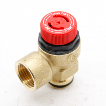 PL0953 Pressure Relief Valve, 3Bar, Push Fit x 1/2in FI Outlet <!DOCTYPE html>
<html lang=\"en\">
<head>
<meta charset=\"UTF-8\">
<title>Product Description - Pressure Relief Valve</title>
</head>
<body>
<h1>Pressure Relief Valve</h1>
<p>This Pressure Relief Valve is a critical safety device, designed to protect your plumbing system from overpressure conditions.</p>
<ul>
<li>Pressure Rating: 3Bar</li>
<li>Connection Type: Push Fit x 1/2in Female Inlet Outlet</li>
<li>Easy to install and remove</li>
<li>High-quality materials for long-lasting durability</li>
<li>Compatible with a wide range of piping systems</li>
<li>Ensures the system operates within safe pressure limits</li>
</ul>
</body>
</html> 