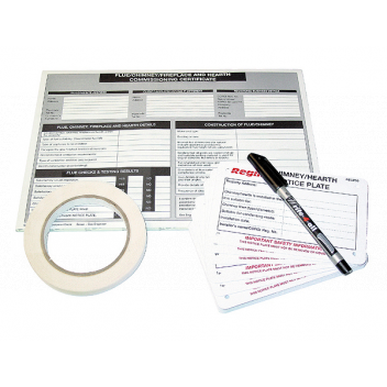 TJ5024 Chimney/Flue Safety Pack (Pad, Tape, Notice Plates & Pen) <!DOCTYPE html>
<html lang=\"en\">
<head>
<meta charset=\"UTF-8\">
<meta name=\"viewport\" content=\"width=device-width, initial-scale=1.0\">
<title>Chimney/Flue Safety Pack</title>
</head>
<body>
<section id=\"product-description\">
<h1>Chimney/Flue Safety Pack</h1>
<p>Ensure the safety of your chimney or flue system with our comprehensive Chimney/Flue Safety Pack, designed for both professional and home use.</p>
<ul>
<li>Heat-resistant pad for safe installation and maintenance work</li>
<li>High-temperature resistant tape for secure sealing</li>
<li>Durable notice plates to display safety and maintenance information</li>
<li>Specialized pen for writing on notice plates</li>
</ul>
</section>
</body>
</html> 