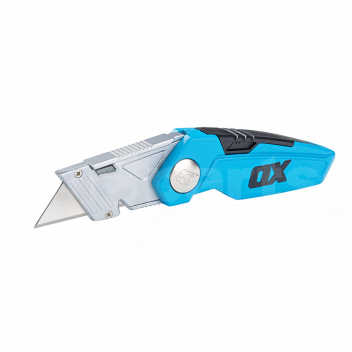 TK20786 Folding Knife with Fixed Blade, OX Pro <ul>
 <li>Compact foldable design</li>
 <li>Blade storage in handle</li>
 <li>Very fast blade change</li>
 <li>Complete with 2 blades</li>
 <li>Very tough construction</li>
</ul> 