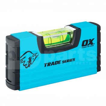 TK12555 Stubby Spirit Level, 100mm, OX Pro <!DOCTYPE html>
<html lang=\"en\">
<head>
<meta charset=\"UTF-8\">
<meta name=\"viewport\" content=\"width=device-width, initial-scale=1.0\">
<title>Stubby Spirit Level, 100mm, OX Pro Product Description</title>
</head>
<body>
<h1>Stubby Spirit Level, 100mm, OX Pro</h1>
<ul>
<li>Compact size: 100mm length for easy portability and use in tight spaces</li>
<li>Shock-resistant construction: Durable materials protect against drops and impacts</li>
<li>High-precision vials: Ensure accurate leveling with clear visibility</li>
<li>Non-slip grip: Designed for secure hold and comfortable use</li>
<li>Magnetic base: Firmly attaches to metal surfaces for hands-free operation</li>
<li>Optimized readability: High-contrast vial surrounds enhance vial visibility</li>
<li>Professional quality: OX Pro series guarantees reliability and performance</li>
</ul>
</body>
</html> 