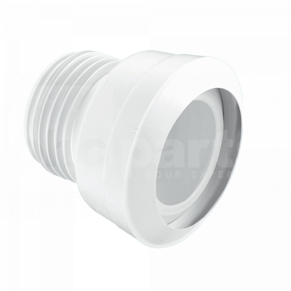 McAlpine WC Connector, Macfit 3.5in / 90mm, Straight - PPM3110