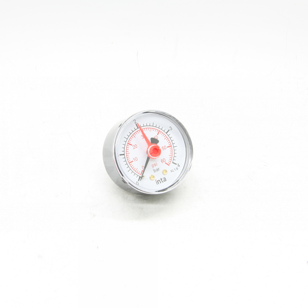 Water Pressure Gauge, 0-4 Bar, 1/4in Back Conn, 50mm Dial - GC0114
