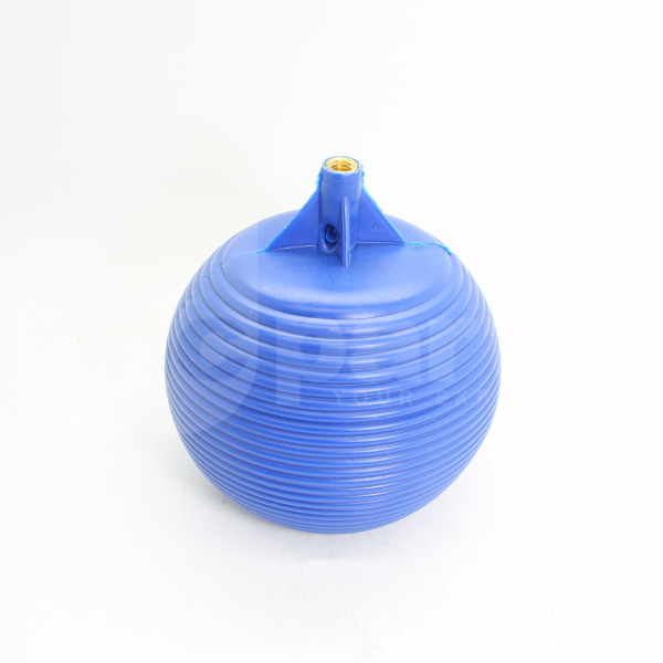 Ball Float, 4.5in Plastic, Blue, with Brass Insert - PL0410