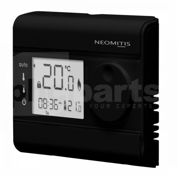 Digital Room Stat (Black), 7 Day Programmable, Neomitis RT7+ (Boiler+) - NE2034