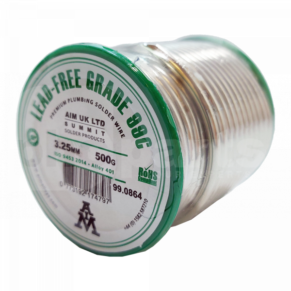 Solder Wire, Lead Free, 500g Spool - SM1021