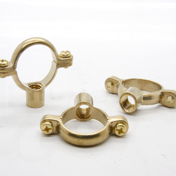 Pipe Ring, Single, 28mm, Cast Brass (10mm Tapped) - PJ4415