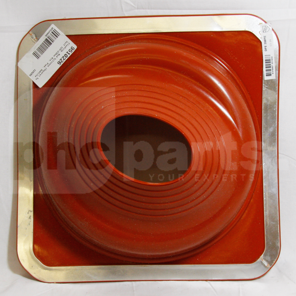 Flashing, Red Silicone (Square) To Suit 125-230mm Dia. Pipe, Dektite - 9510226