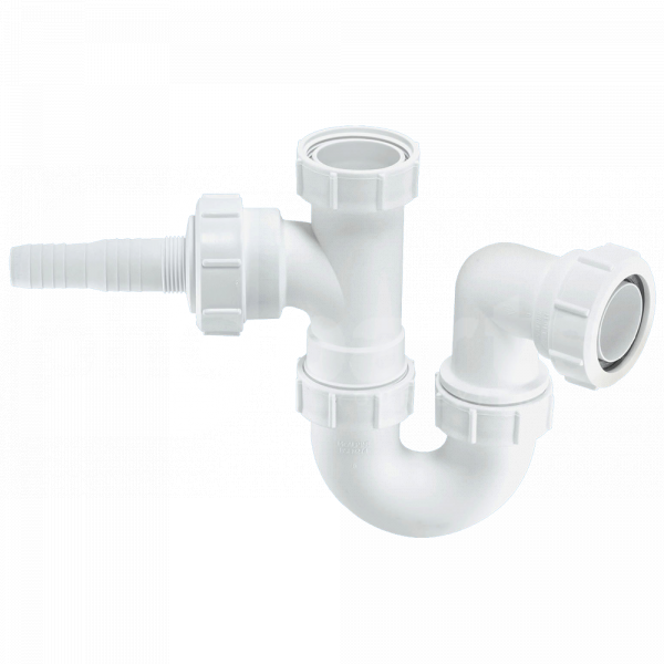 McAlpine Sink Trap, 1.5in, with Nozzle for Appliance Discharge, 75mm W - PPM2154