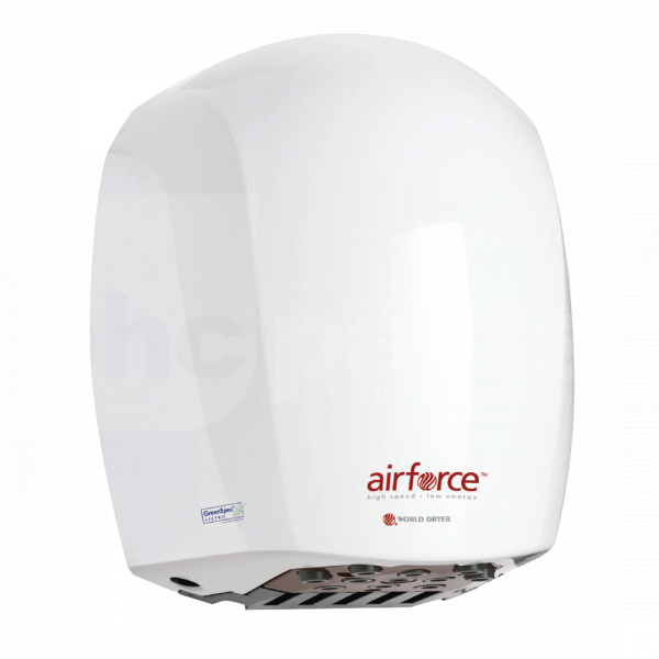 Airforce 1100w Hand Dryer, White, Anti-Bacterial Finish - FH8010