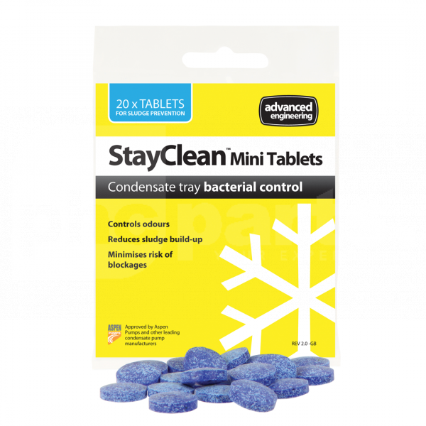 StayClean Mini Tablets, Pack 20, Condensate Tray Bacterial Control - CF1300