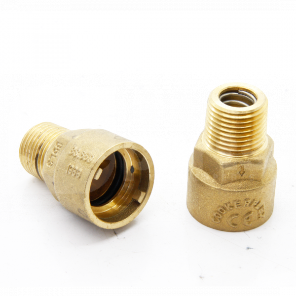 Bayonet Socket (Straight) 1/2in BSPM, for Gas Cooker Hose - BJ1052