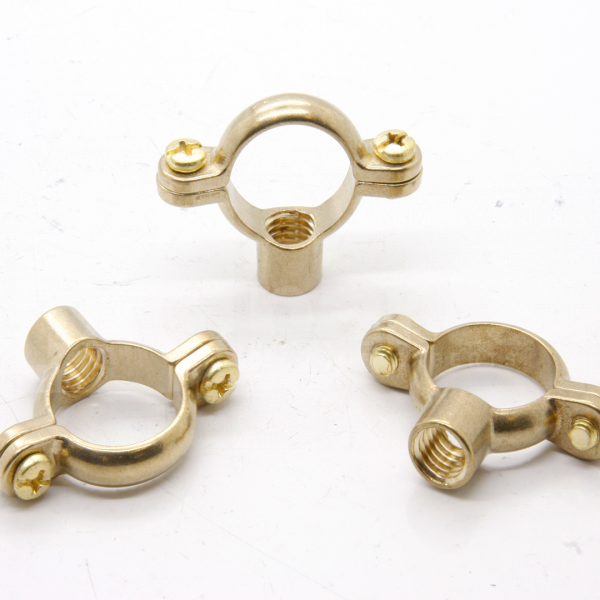Pipe Ring, Single, 22mm, Cast Brass (10mm Tapped) - PJ4410