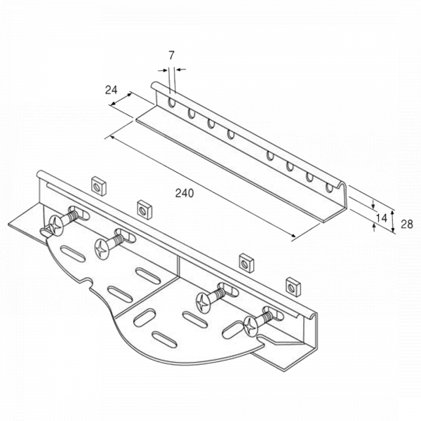Coupling Joint Kit for Galvanised Cable Tray - FX7592