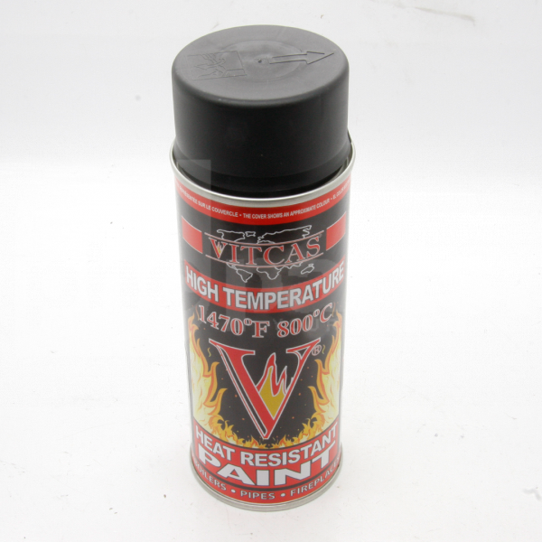 Stove Paint, Satin Black 400ml Spray (Resistant to 800Deg C) - SU8020