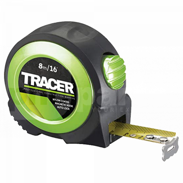 Tape Measure, 8m Auto Lock & Magnetic Hook, Tracer Tools - TK12518