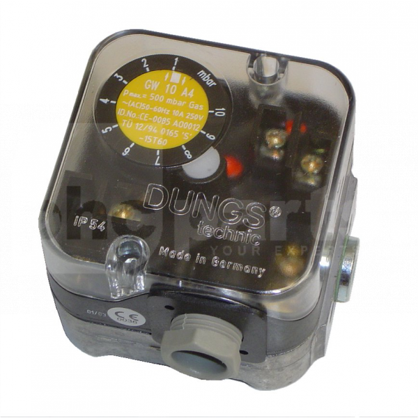Pressure Switch, Gas, Dungs GW10A6 (1.0-10.0mbar) (Repl A4) - DU0035