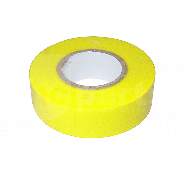 Insulation Tape, Yellow PVC, 19mm x 20m Roll - ED6072