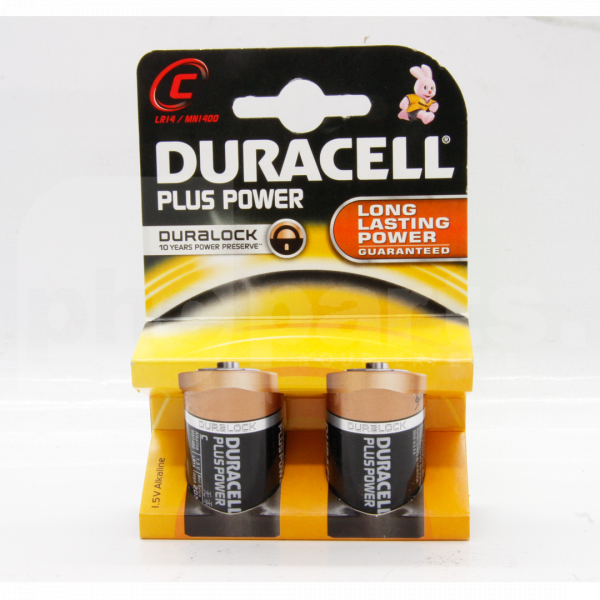 Battery, Duracell MN1400-B2 (C) (Pack of 2) - BD2022