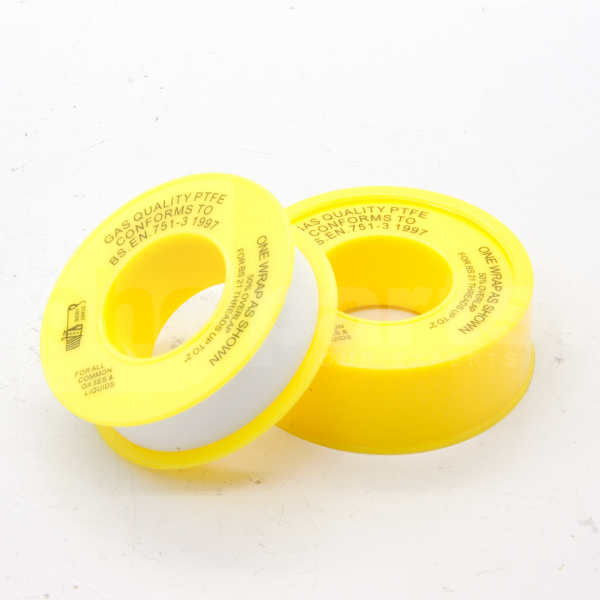 PTFE Gas Tape (YELLOW) 12mm x 5m Roll - JA5015