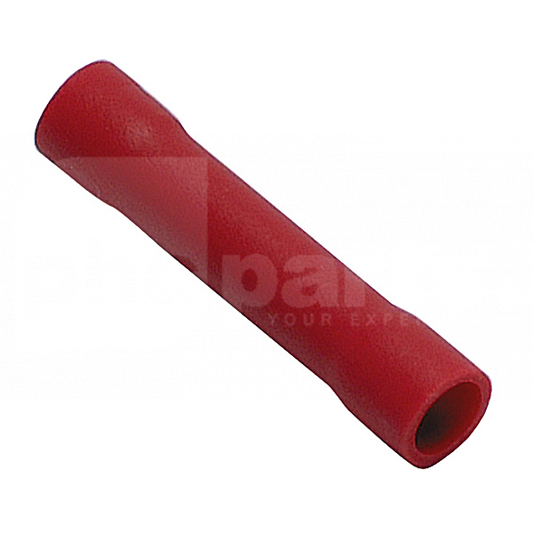 Butt Connector (Pk 15), Insulated, Red, 0.5-1.5mm Cable - ED4100