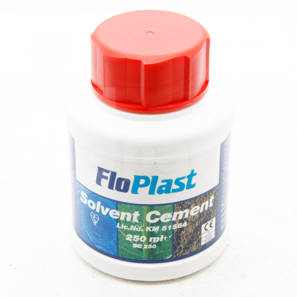 Solvent Cement, FloPlast 250ml, BS6209 - JA5105