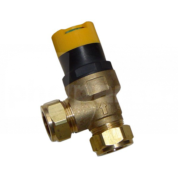 Auto By-Pass Valve, 22mm Angled, 0.1 - 0.5Bar - VF0090