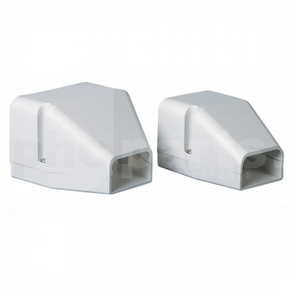 Economy Trunking Duct End, 70mm, Ivory - FX9122