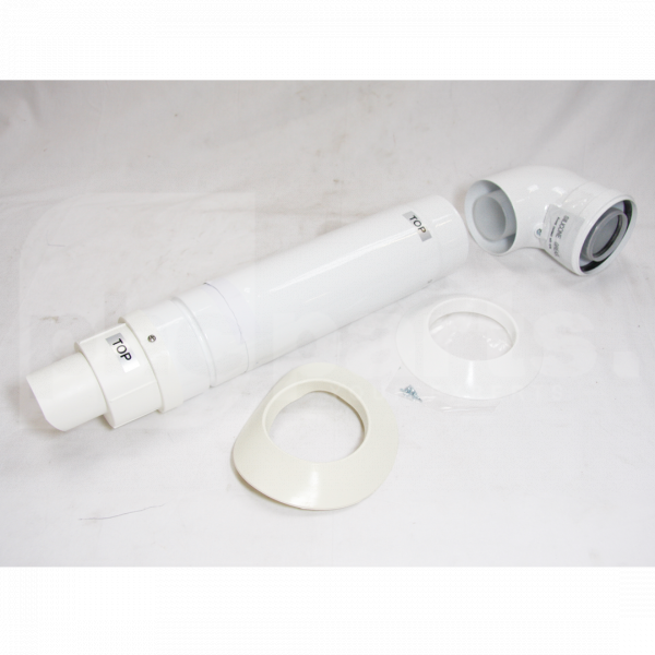 Telescopic Horizontal Flue Kit (White), Baxi Duotec & Platinum Combi - BB8524