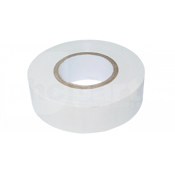 Insulation Tape, White PVC, 19mm x 20m - ED6075