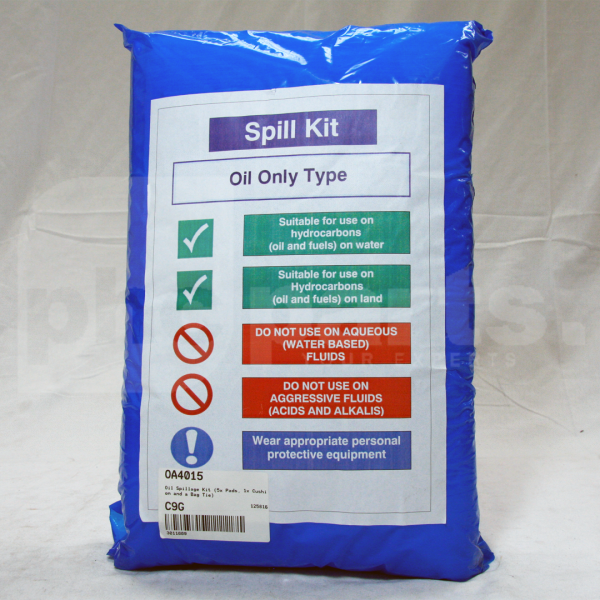 Oil Spillage Kit (5x Pads, 1x Cushion and a Bag Tie) - OA4015