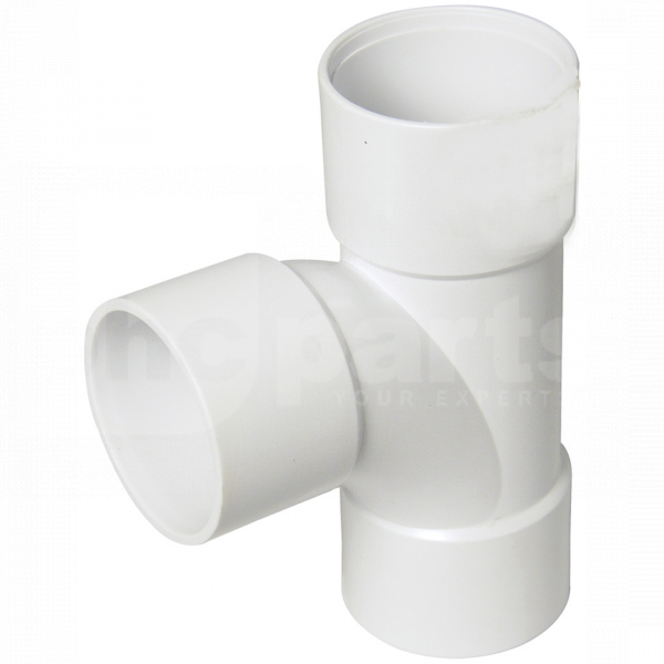 FloPlast ABS Solvent Waste Swept Tee 40mm White - PP4330