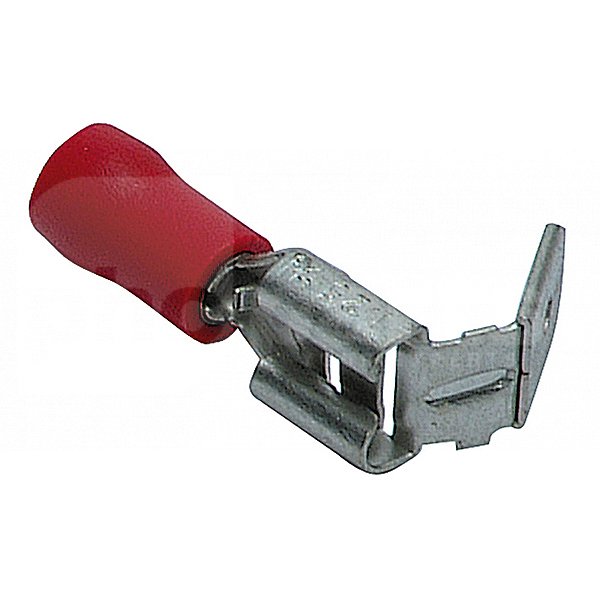 Push On Piggy Back Terminal (PK10), Insulated, Female, Red, 0.5-1.5mm - ED4200